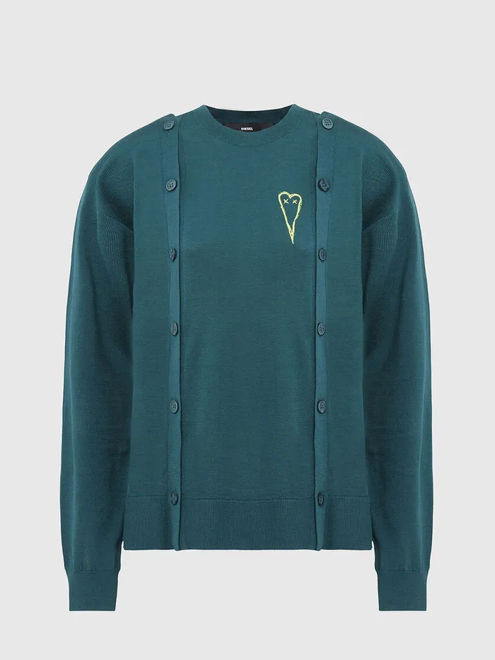 Diesel Knitwear Womens MMIRANDA Water Green Gift 4 You