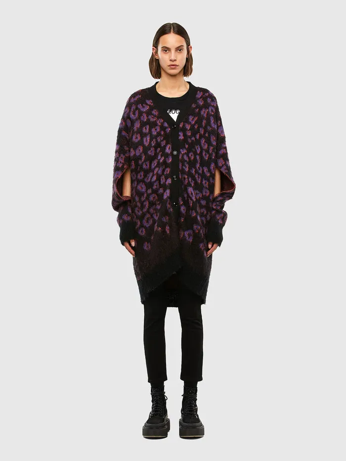 Diesel Knitwear Womens MREBECCA VioletBlack Gift Ideas