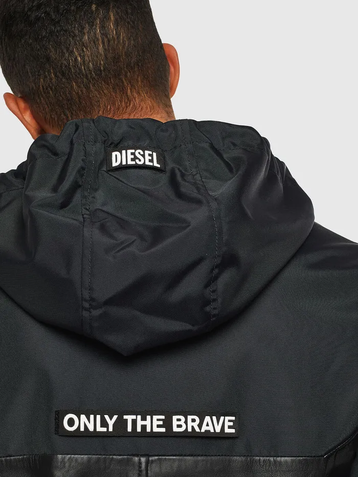 Diesel Leather Jackets Mens LCARRS Black