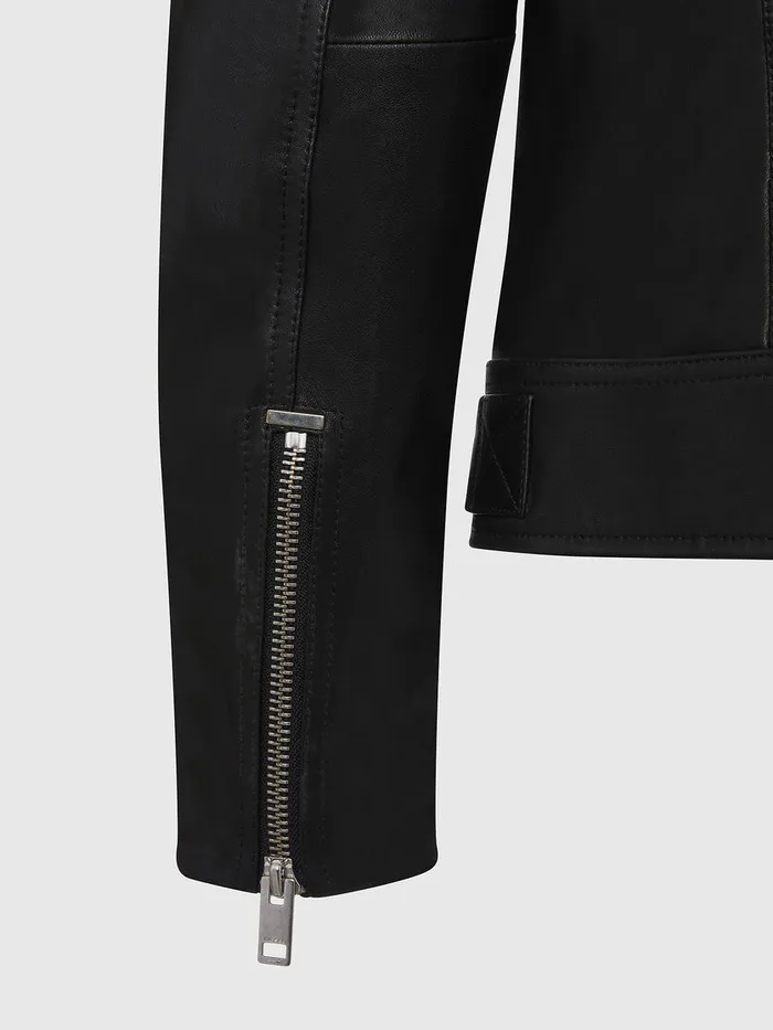 Diesel Leather Jackets Mens LCODY Black