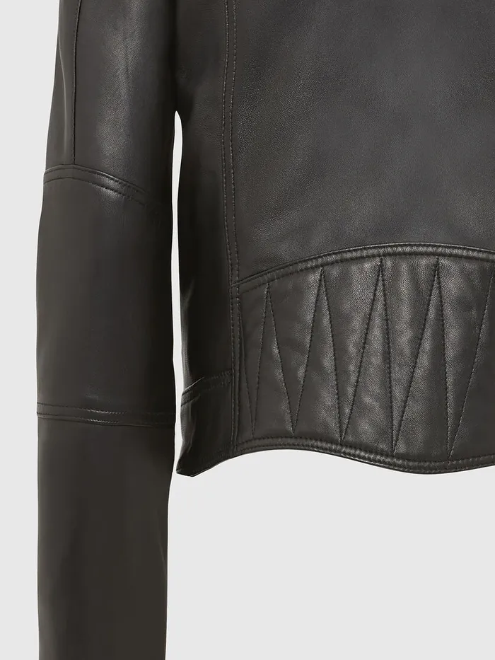 Diesel Leather Jackets Womens LSUZA Black