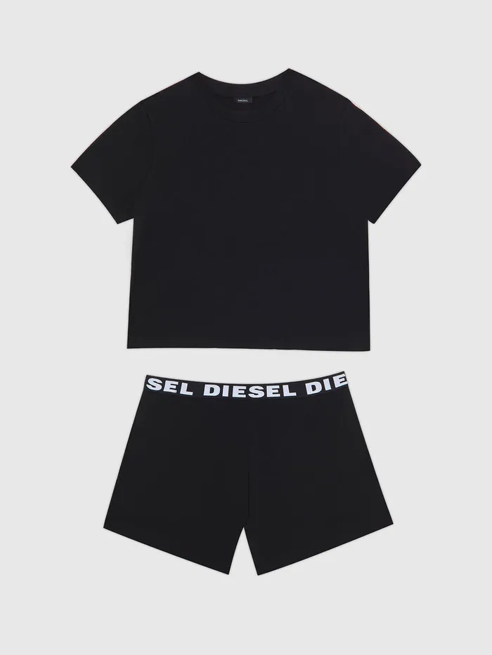 Diesel Loungewear Womens UFSETPIJIMMY Black