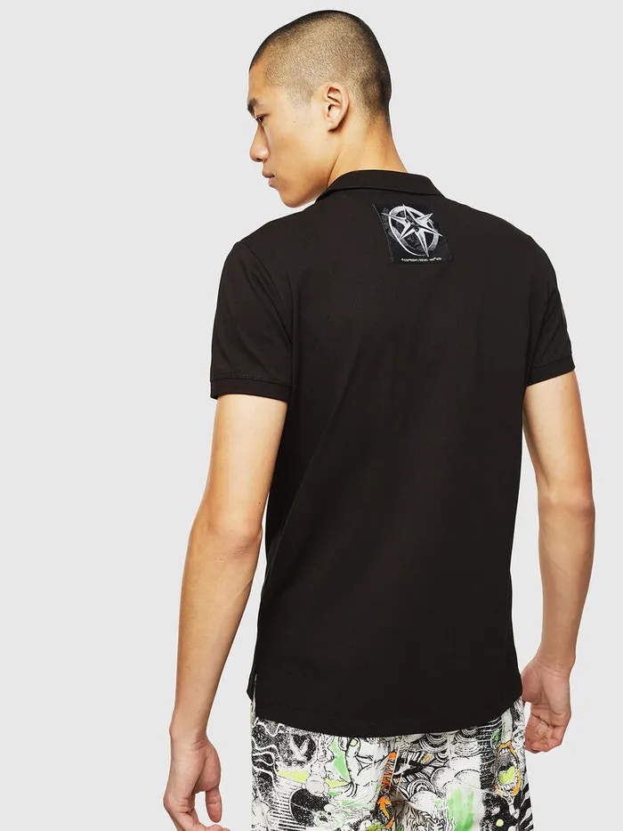 Diesel Polos Mens TRANDYNEWJ1 Black For Sale