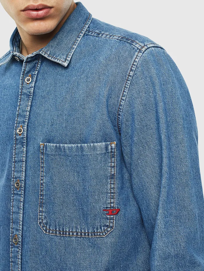 Diesel Shirts Mens DBERP Blue Jeans Gift for Friend