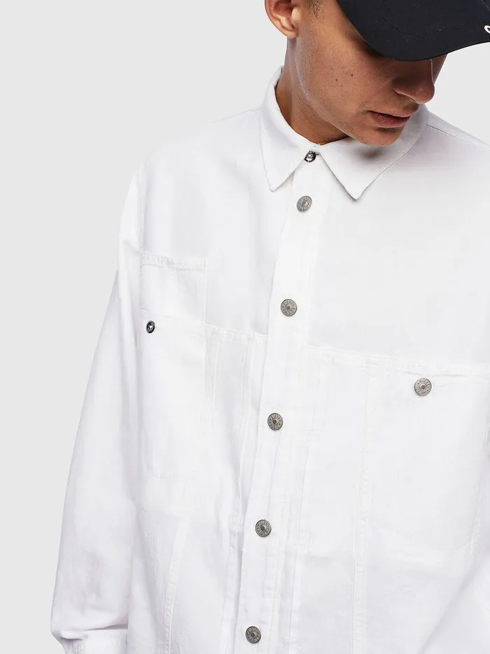 Diesel Shirts Mens DFLOX White Popular