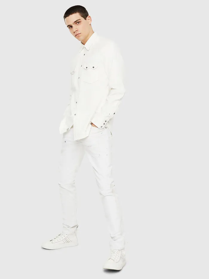 Diesel Shirts Mens DLEO White Gift Ideas
