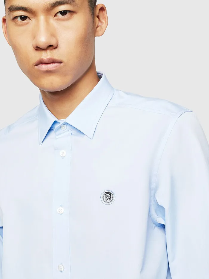 Diesel Shirts Mens SBILL Light Blue Near Me