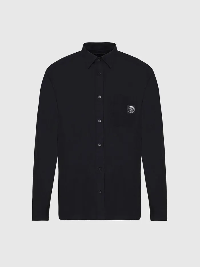 Diesel Shirts Mens SBILLPOCKET Black Gift 4 You