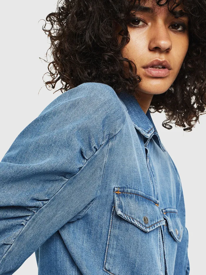 Diesel Shirts Womens DERINGYR Light Blue Gift Ideas