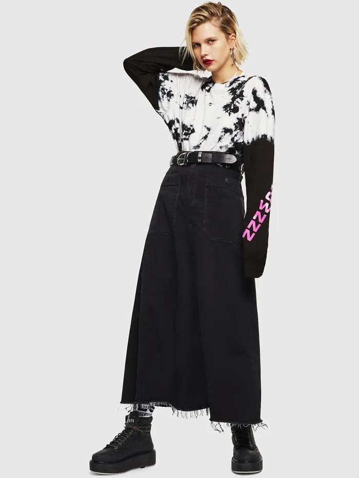 Diesel Shorts and Skirts Womens DRHITA JOGGJEANS Black Cheap On Sale