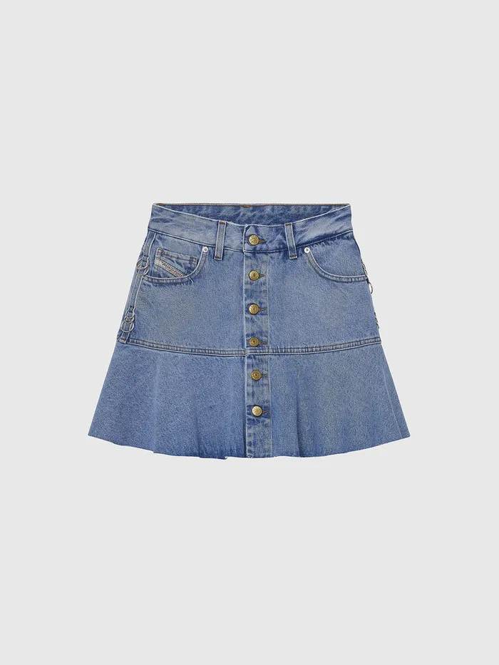 Diesel Shorts and Skirts Womens DEBETHY Light Blue Gift for Friend