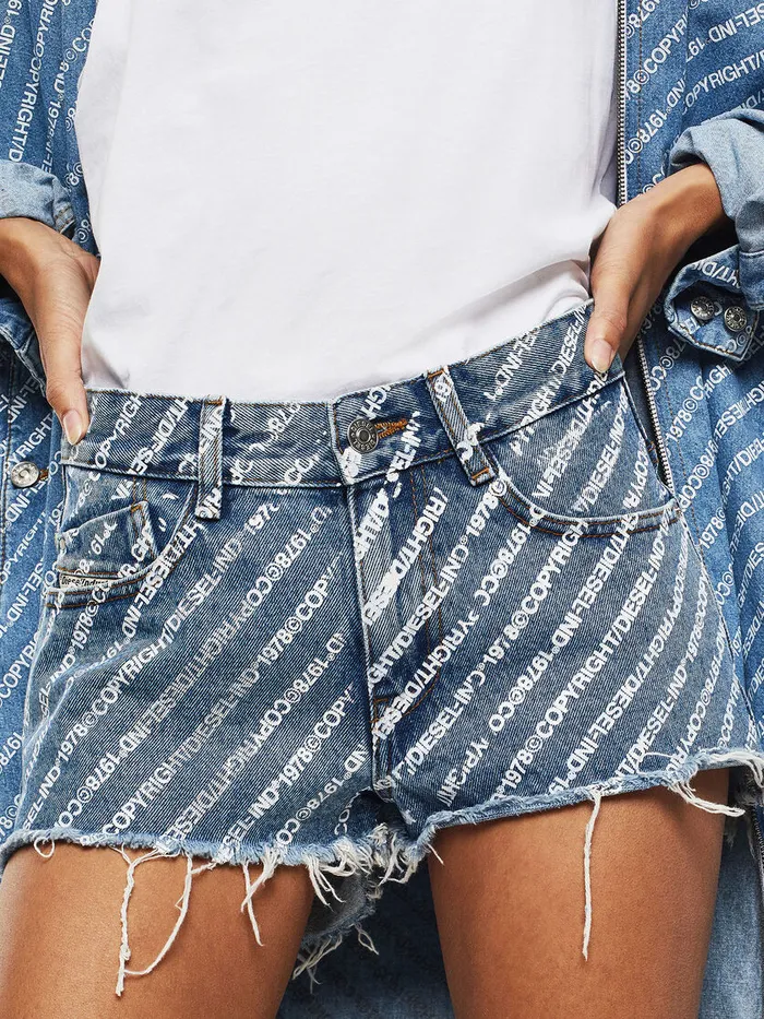 Diesel Shorts and Skirts Womens DERIFTY Medium blue Gift Ideas