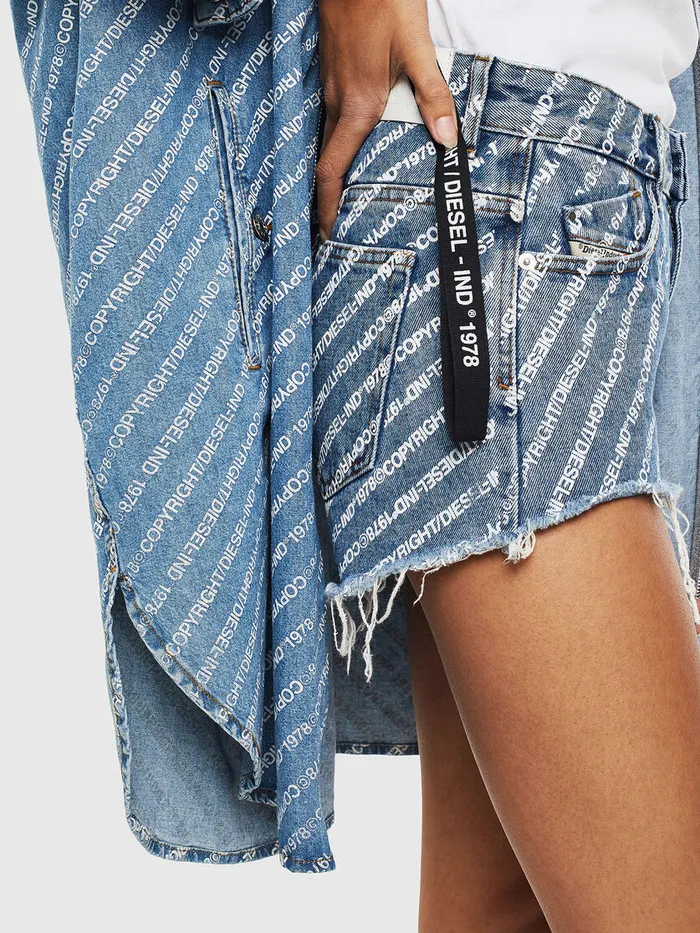 Diesel Shorts and Skirts Womens DERIFTY Medium blue Gift Ideas