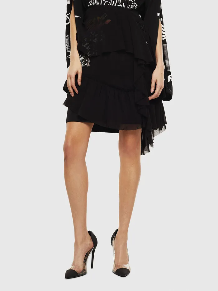 Diesel Shorts and Skirts Womens OBURNETT Black Gift 4 You