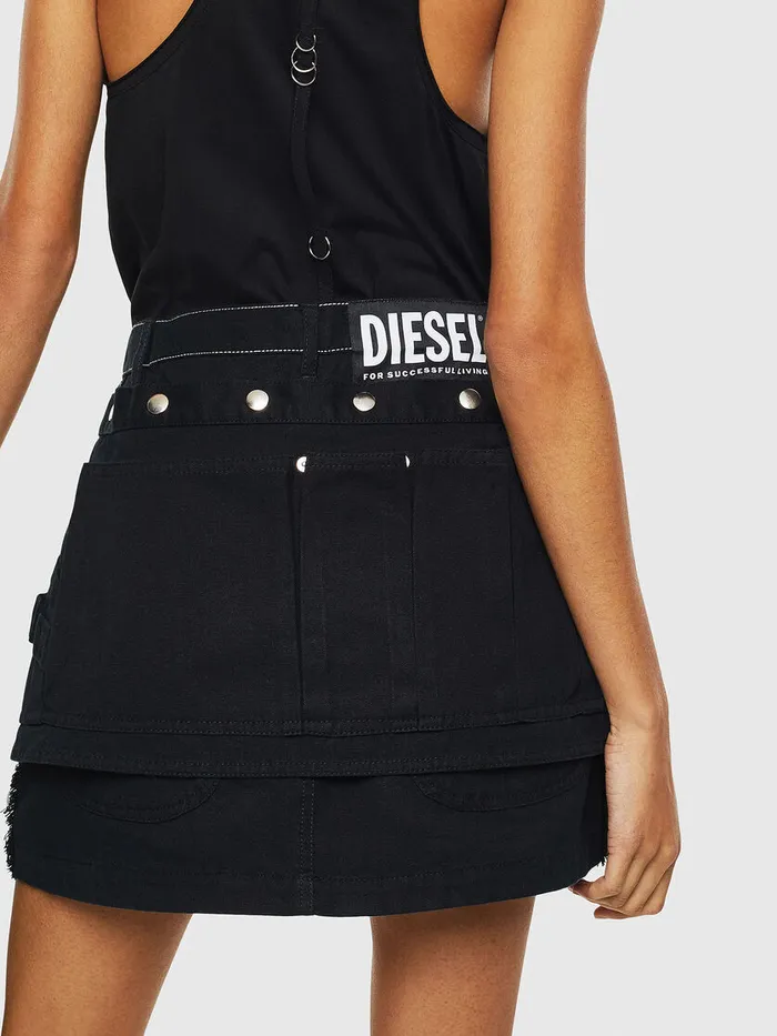 Diesel Shorts and Skirts Womens OLADEL Black Gift Ideas