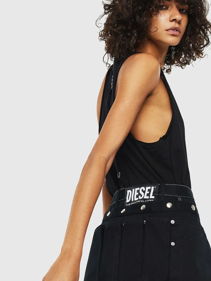 Diesel Shorts and Skirts Womens OLADEL Black Gift Ideas