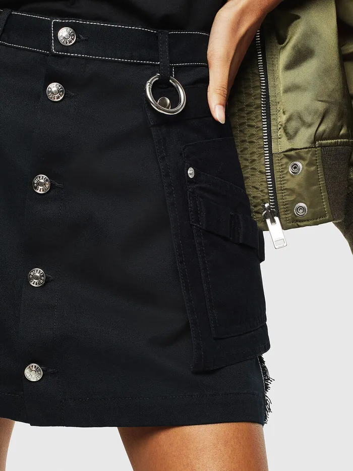 Diesel Shorts and Skirts Womens OLADEL Black Gift Ideas
