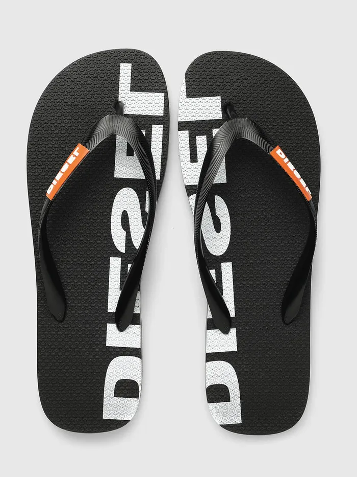 Diesel Slippers Mens SABRIIAN BlackWhite Near Me