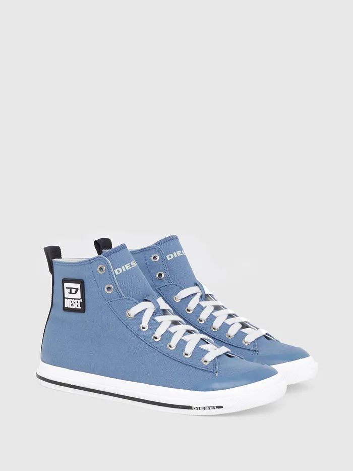 Diesel Sneakers Mens SASTICO MID CUT Light Blue Cheap On Sale