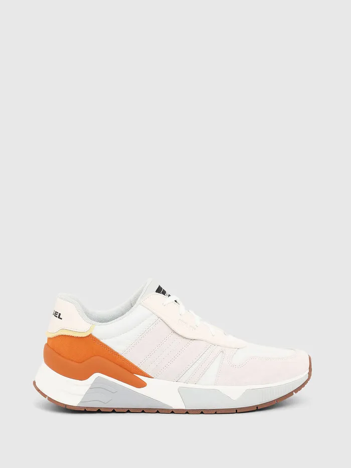Diesel Sneakers Mens SBRENTHA FLOW WhiteOrange Gift for Friend