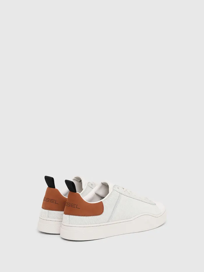 Diesel Sneakers Mens SCLEVER LOW LACE WhiteBrown On Sale