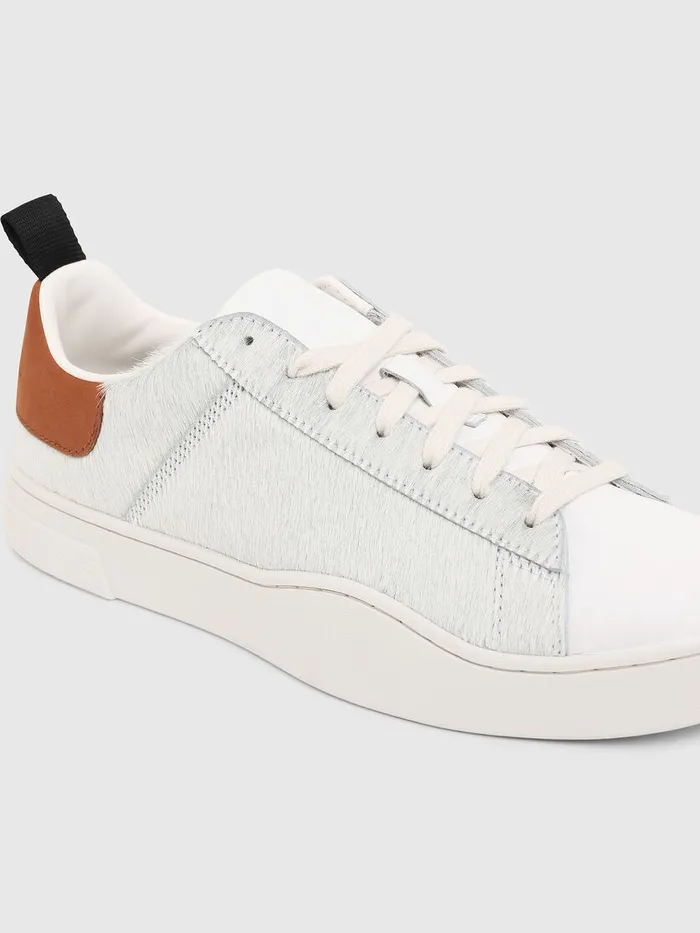 Diesel Sneakers Mens SCLEVER LOW LACE WhiteBrown On Sale