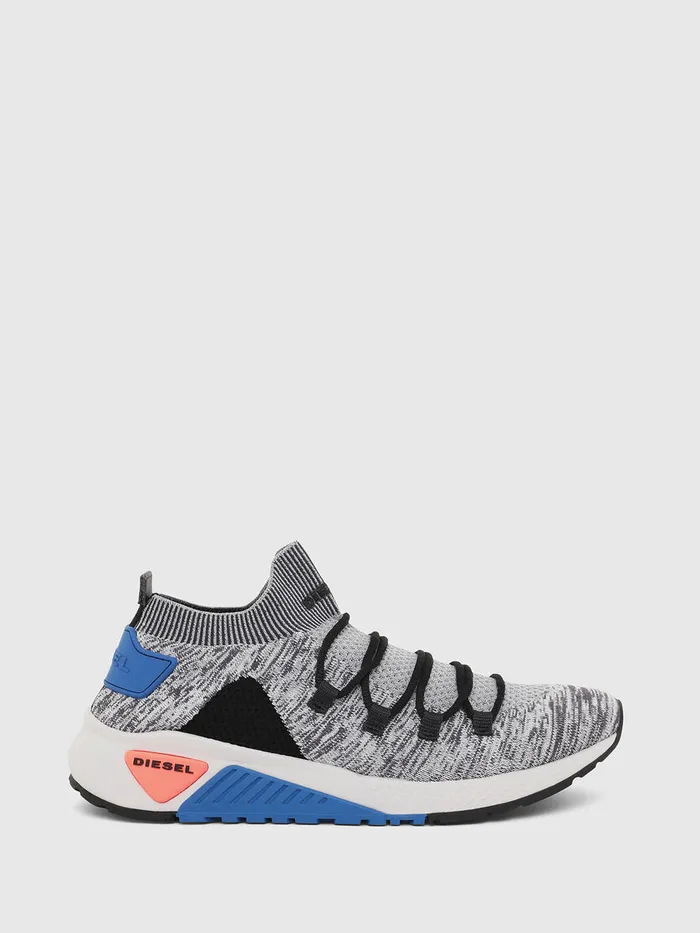 Diesel Sneakers Mens SKB ATHL LACE GreyBlue Gift Ideas