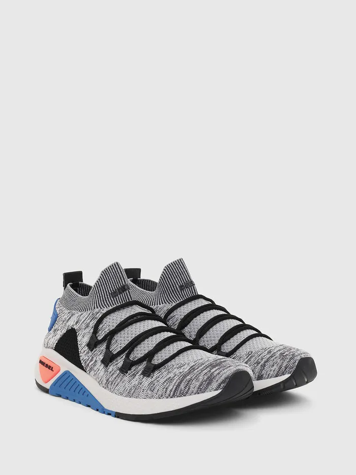 Diesel Sneakers Mens SKB ATHL LACE GreyBlue Gift Ideas