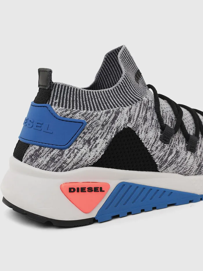 Diesel Sneakers Mens SKB ATHL LACE GreyBlue Gift Ideas