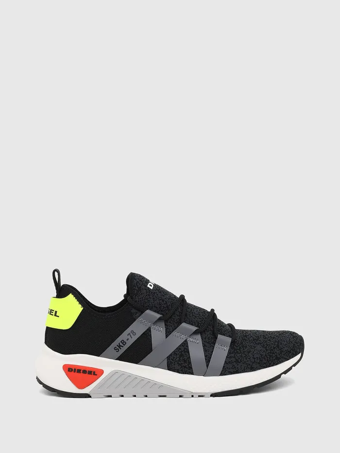 Diesel Sneakers Mens SKB WEB LACE BlackBlue For Sale