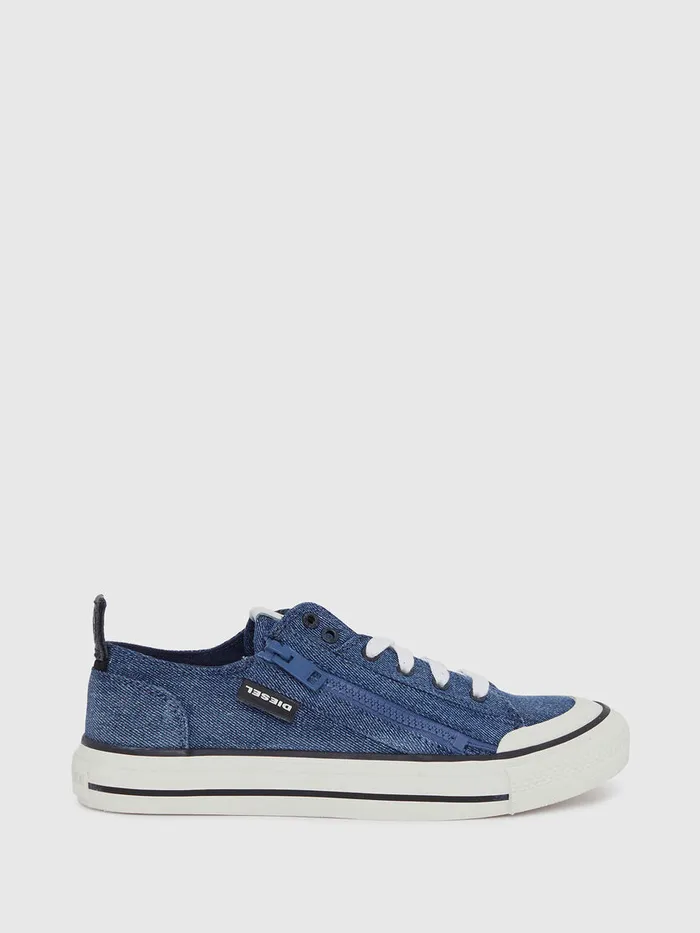 Diesel Sneakers Womens SASTICO LOW ZIP W Blue Jeans Cheap On Sale