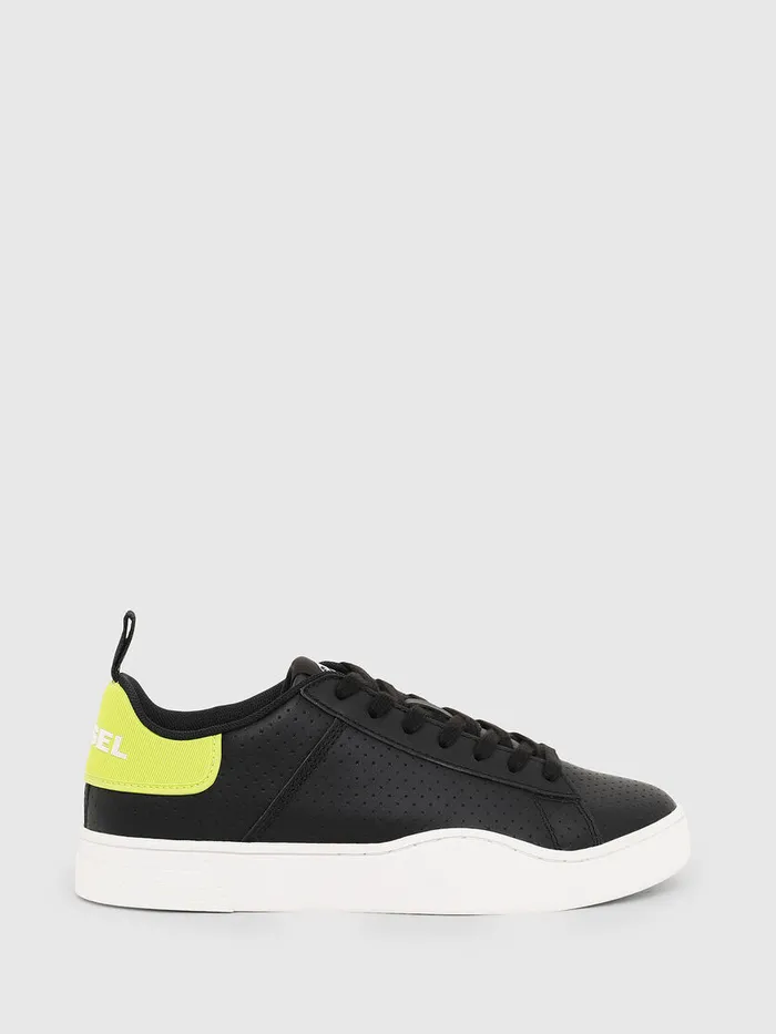 Diesel Sneakers Womens SCLEVER LOW LACE W BlackYellow Cheap On Sale