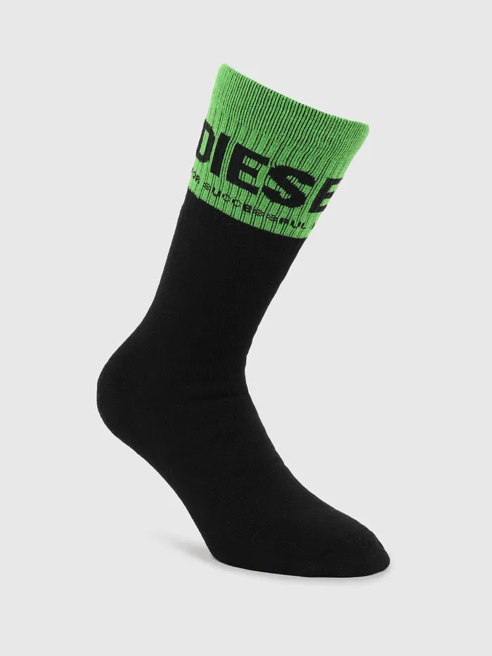 Diesel Socks Mens SKMRAY BlackGreen Popular