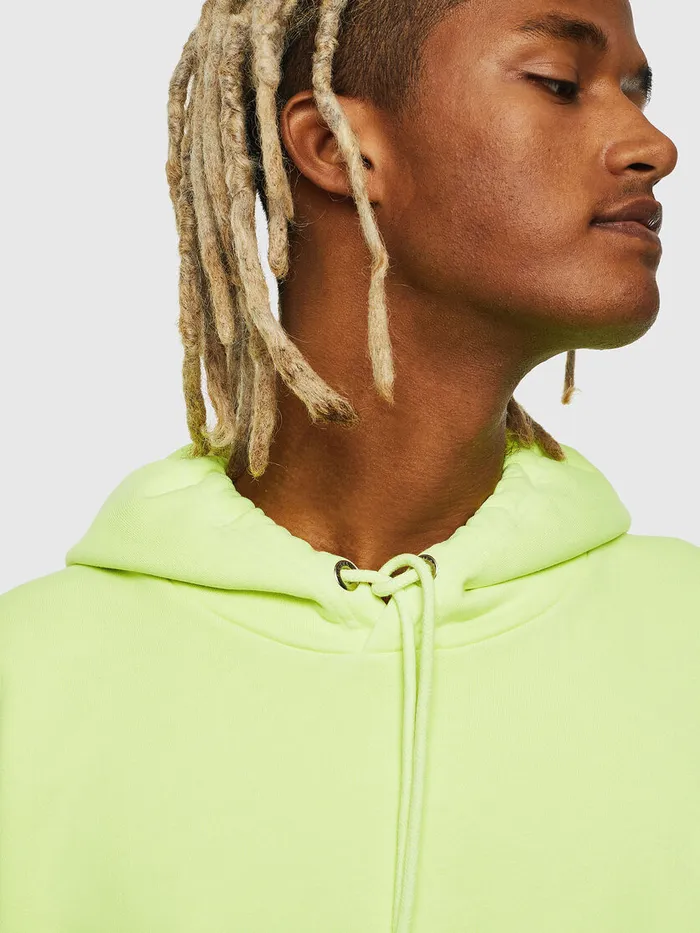 Diesel Sweaters Mens SALBYFLUO Yellow Fluo Gift Ideas