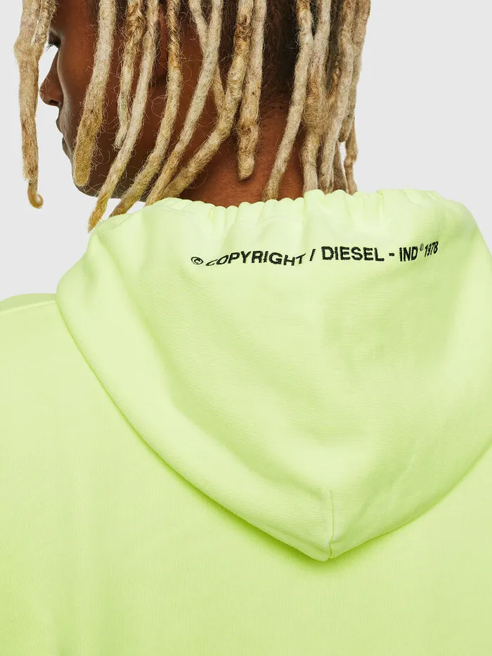 Diesel Sweaters Mens SALBYFLUO Yellow Fluo Gift Ideas