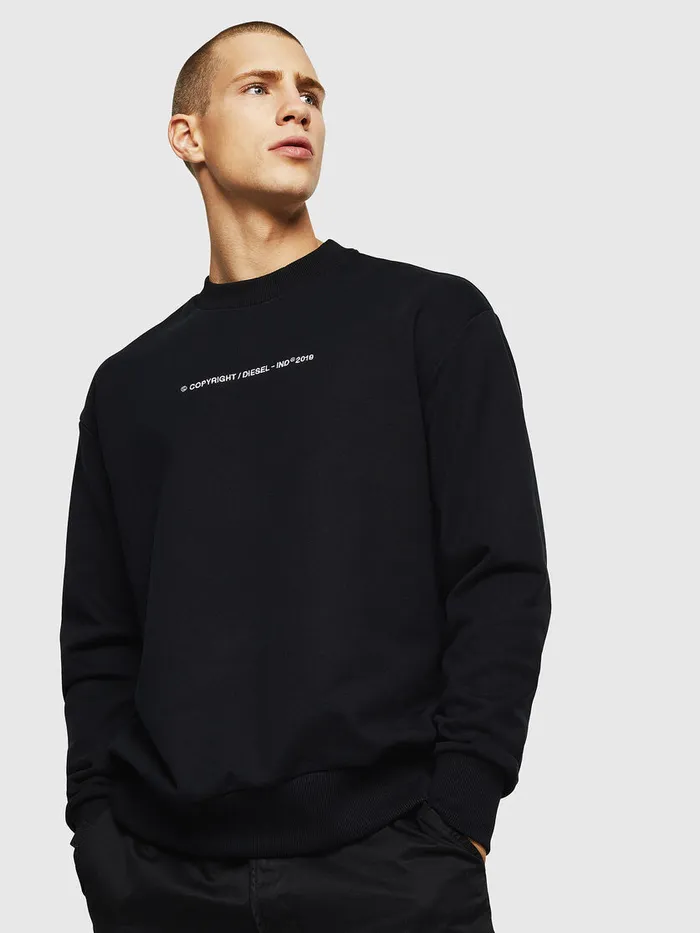 Diesel Sweaters Mens SBAYCOPY Black For Sale