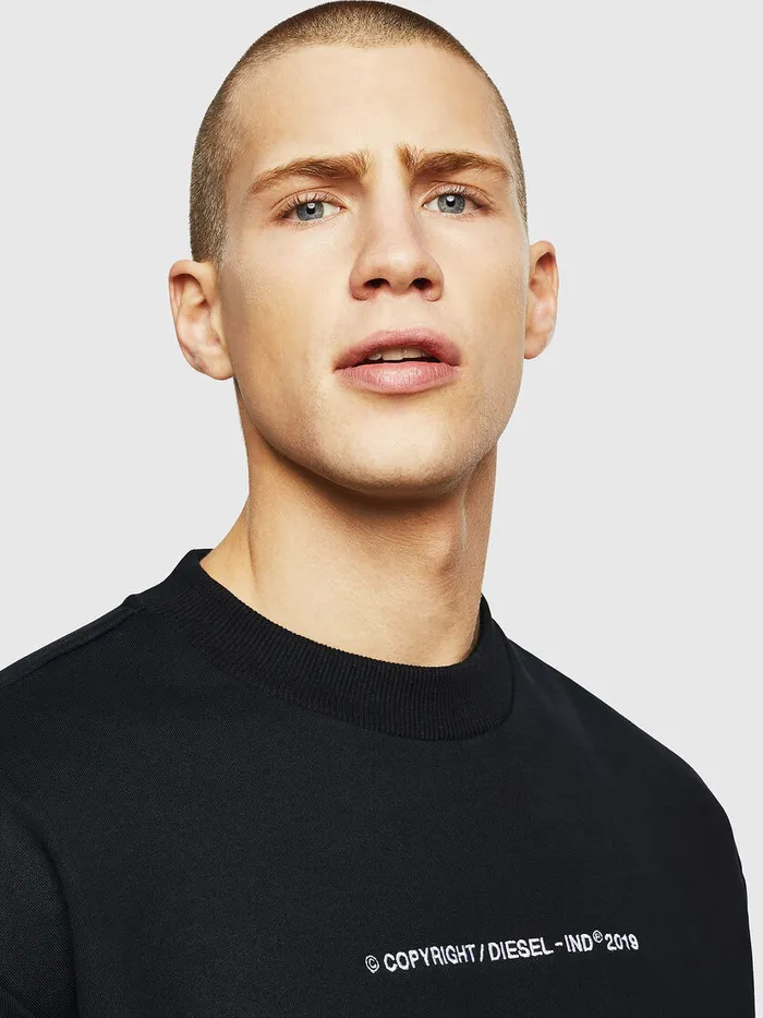 Diesel Sweaters Mens SBAYCOPY Black For Sale