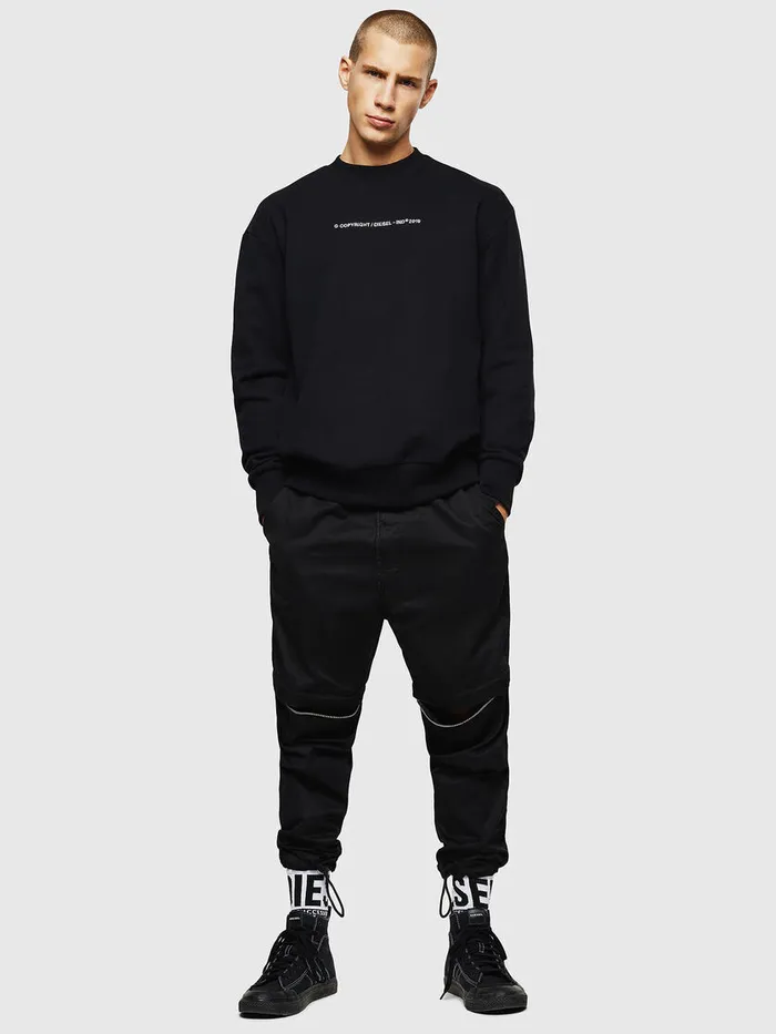 Diesel Sweaters Mens SBAYCOPY Black For Sale