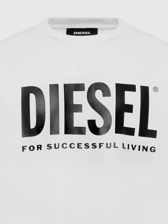 Diesel Sweaters Mens SGIRDIVISIONLOGO White Popular