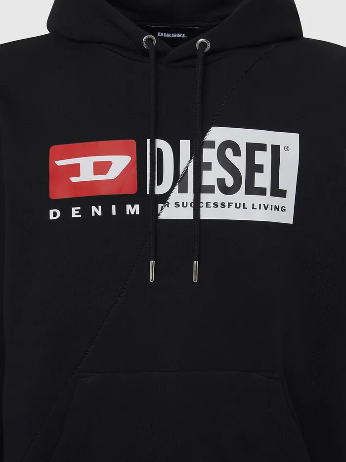 Diesel Sweaters Mens SGIRKHOODCUTY Black Near Me