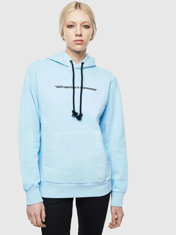 Diesel Sweaters Mens SGIRKHOODFLUO Azure Gift 4 You