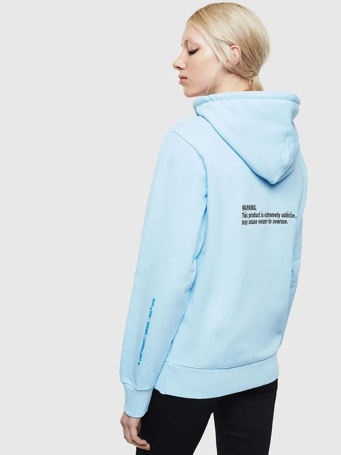 Diesel Sweaters Mens SGIRKHOODFLUO Azure Gift 4 You