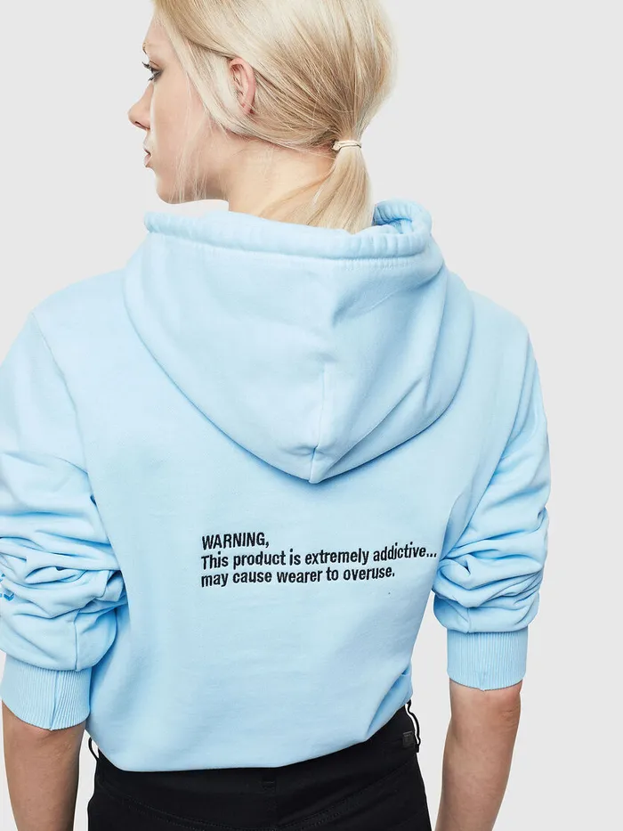 Diesel Sweaters Mens SGIRKHOODFLUO Azure Gift 4 You