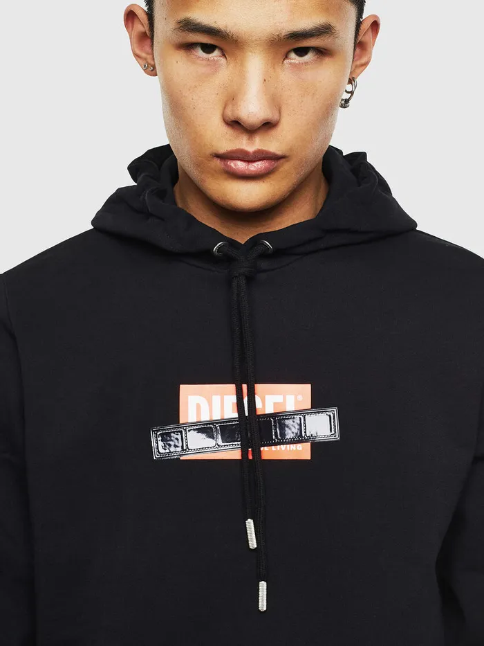Diesel Sweaters Mens SGIRKHOODS1 Black Popular