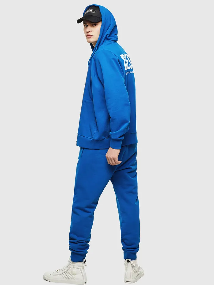 Diesel Sweaters Mens SGIRKHOODZIPLOGO Blue For Sale