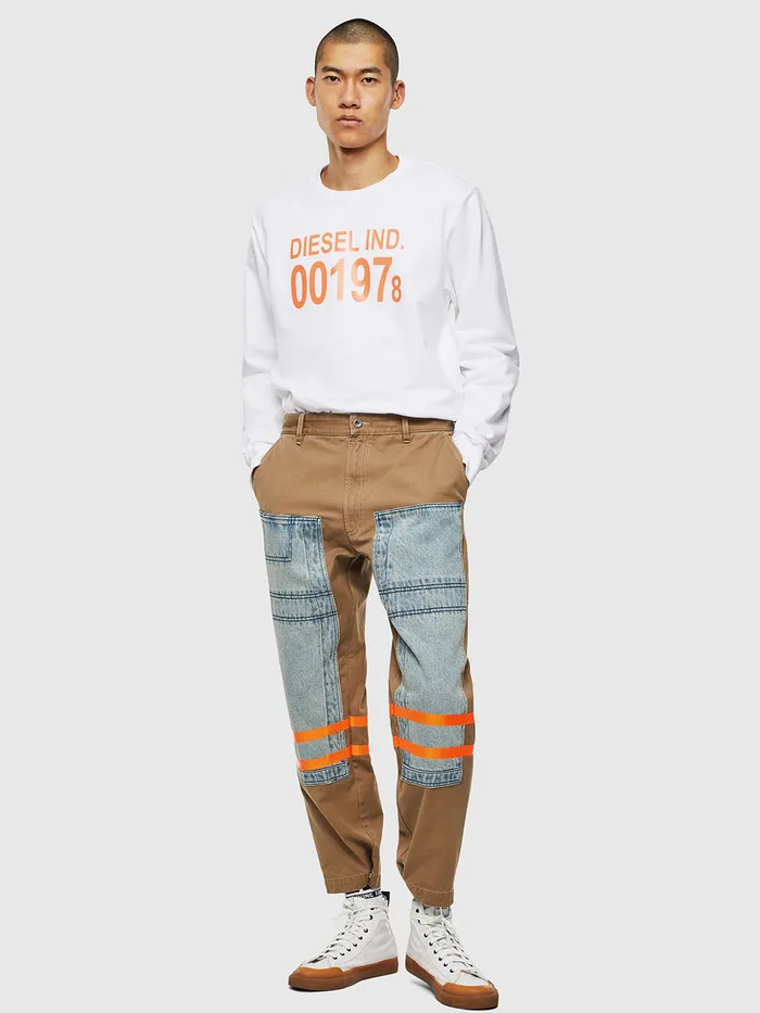 Diesel Sweaters Mens SGIRKJ3 White On Sale