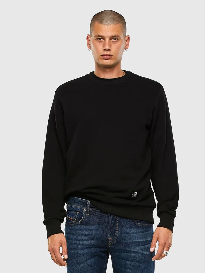 Diesel Sweaters Mens SGIRKMOHI Black Near Me