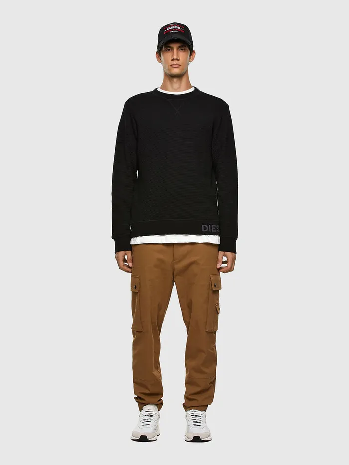 Diesel Sweaters Mens SPEWTER Black Casaul