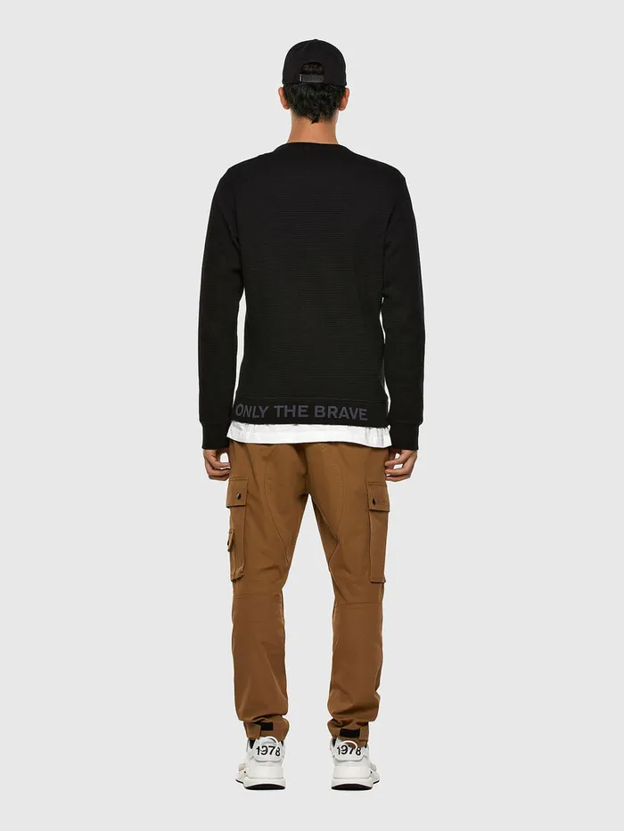 Diesel Sweaters Mens SPEWTER Black Casaul