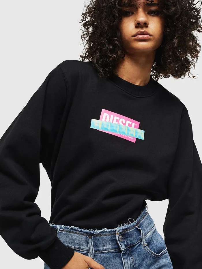 Diesel Sweaters Womens FANGS1 Black Online